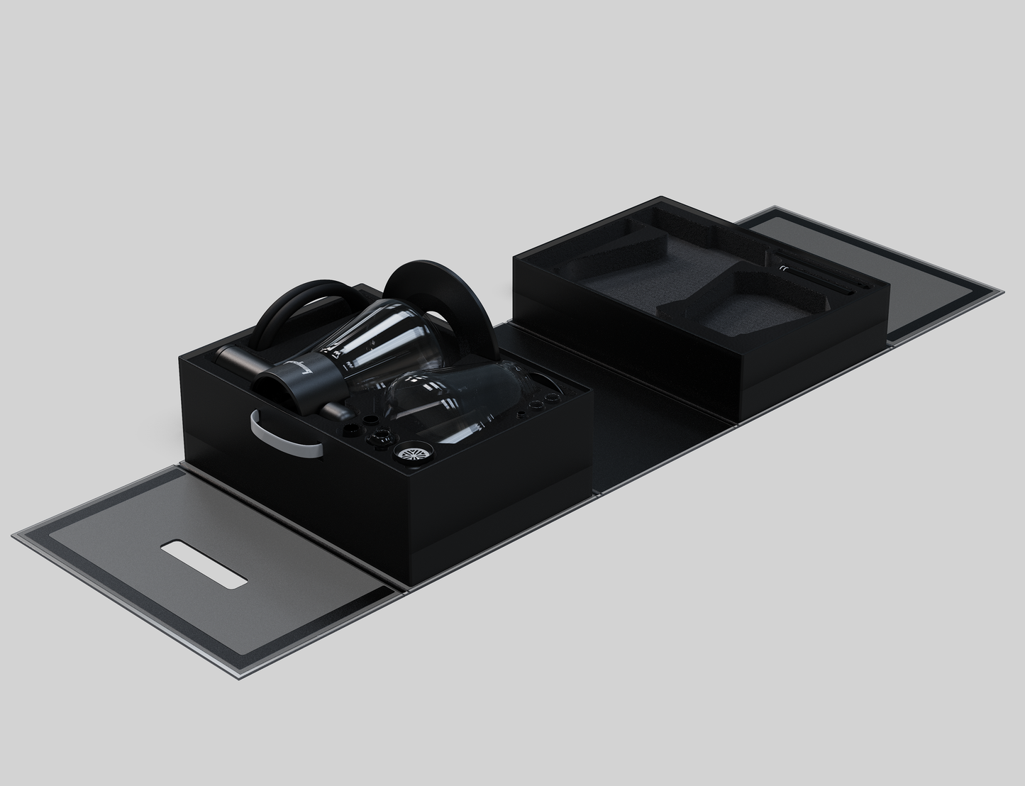 Gravity Bong koffer schwarz